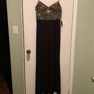 Adrianna Papell sequined bodice gown, size 10